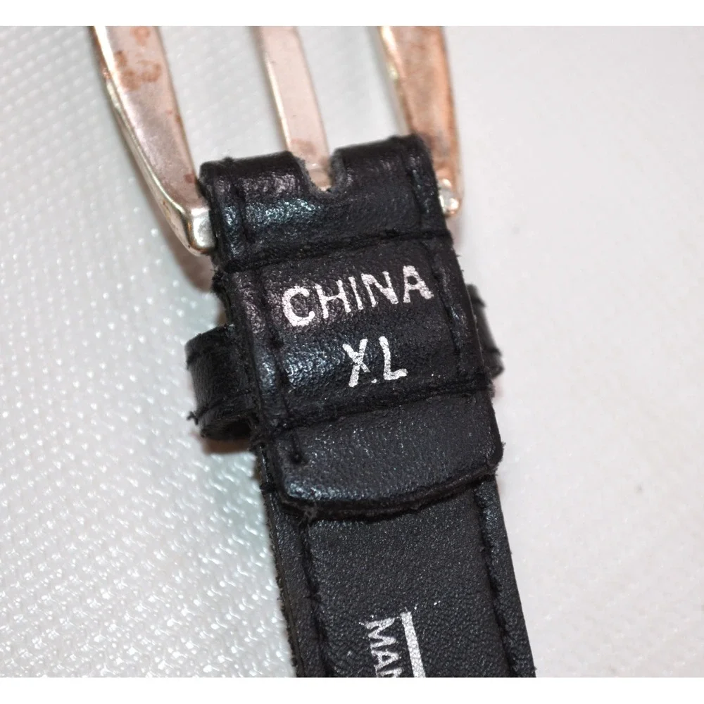 Black Western Concho Fashion Belt Braided Leather Womens Size XL 35